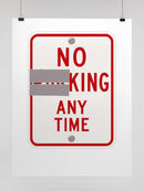 No king Sign Overlay UN Poster