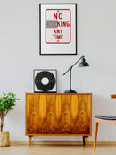 No king Sign Overlay UN Poster