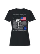 Officially Licensed Nasa Moon Landing Astronaut Poster Women's T-shirt