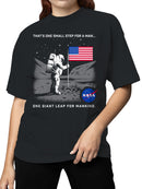 Officially Licensed Nasa Moon Landing Astronaut Poster Women's T-shirt