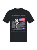 Officially Licensed Nasa Moon Landing Astronaut Poster Men's T-shirt