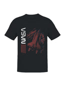 Officially Licensed Nasa Vintage Space Shuttle Graphic Men's T-shirt