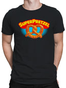 Officially Licensed Super Pretzel Classic Logo Design Men's T-shirt