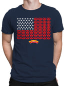 Officially Licensed Super Pretzel Stars and Stripes Men's T-shirt