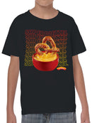Officially Licensed Super Pretzel Delicious Pretzel Cheese Delight Youth's T-shirt