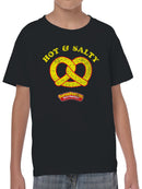 Officially Licensed Super Pretzel Hot & Salty Pretzel Delight Youth's T-shirt