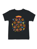 Officially Licensed Super Pretzel Fun Cartoon Pretzels Youth's T-shirt