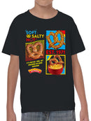 Officially Licensed Super Pretzel Soft, Salty & Hot: Youth's T-shirt