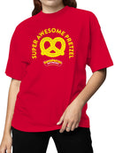 Officially Licensed Super Pretzel Super Awesome Pretzel  Women's T-shirt