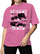 Cherry Drip Graphic Design Women's T-shirt
