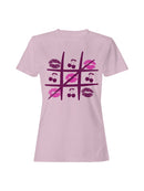 Tic Tac Toe Cherries & Kisses Women's T-shirt