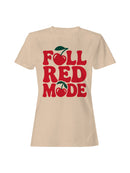Full Red Mode Cherry Design Women's T-shirt