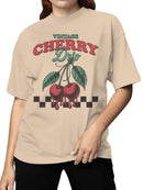 Vintage Cherry Drip Art Design Women's T-shirt