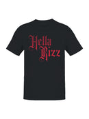 Bold Gothic "Hella Rizz" Design Men's T-shirt