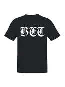 Bold Gothic BFT Monogram Design Men's T-shirt