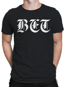 Bold Gothic BFT Monogram Design Men's T-shirt