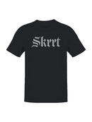 Skrrt Gothic Style Design Men's T-shirt