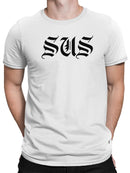 Gothic "SUS" Design Men's T-shirt