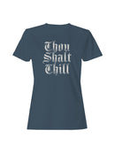 Thou Shalt Chill Gothic Typography Women's T-shirt