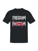Freedom Over Fascism Graffiti Men's T-shirt