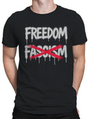 Freedom Over Fascism Graffiti Men's T-shirt