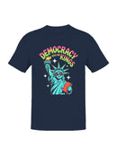 Democracy Has No Kings Design Men's T-shirt