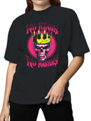 No Kings No Masters Skull Art Women's T-shirt