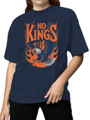 No Kings Eagle Fire Design Women's T-shirt