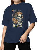 Skull, Crown & Roses Art Women's T-shirt