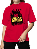 No Kings Typography Art Women's T-shirt