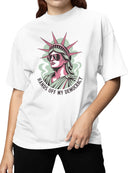 Statue of Liberty Pop Art Message Women's T-shirt