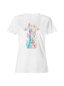 Colorful Statue of Liberty: Resist Women's T-shirt