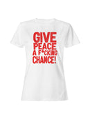 Bold Peace Statement Graphic Women's T-shirt