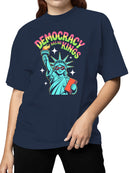 Democracy Has No Kings Design Women's T-shirt