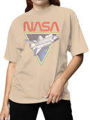 Officially Licensed NASA Space Shuttle Earth Patch Women's T-shirt