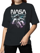 Officially Licensed NASA Retro Astronaut Design Women's T-shirt