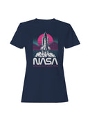 Officially Licensed NASA Retro NASA Rocket Launch Women's T-shirt