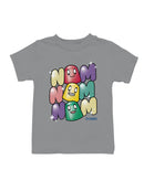 Officially Licensed Dots Colorful Candy Faces Delight Youth's T-shirt