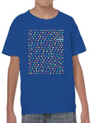 Officially Licensed Dots Colorful Candy Pattern Youth's T-shirt