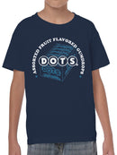 Officially Licensed Dots Nostalgic Gumdrops Design Youth's T-shirt