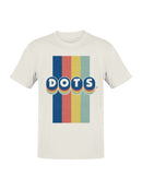 Officially Licensed Dots Retro Rainbow Design Men's T-shirt
