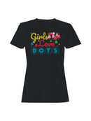 Officially Licensed Dots Girls Love Colorful Fun Women's T-shirt