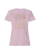Officially Licensed Dots Candy Colorful Pattern Design Women's T-shirt