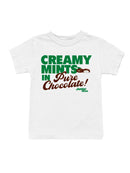 Officially Licensed Junior Mints Creamy Mints in Pure Chocolate Youth's T-shirt