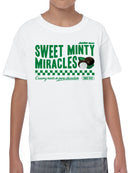 Officially Licensed Junior Mints Sweet Minty Miracles Design Youth's T-shirt