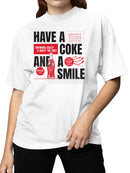 Officially Licensed Coca Cola Vintage Refreshing Design Women's T-shirt