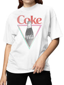 Officially Licensed Coca Cola Retro Coke Bottle Neon Women's T-shirt