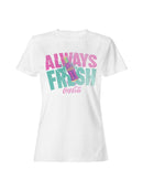 Officially Licensed Coca Cola Retro Always Fresh Design Women's T-shirt
