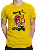 Officially Licensed Coca Cola Better With Coke  Men's T-shirt