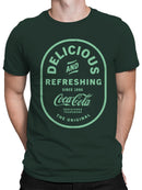 Officially Licensed Coca Cola Delicious and Refreshing 1886 Men's T-shirt